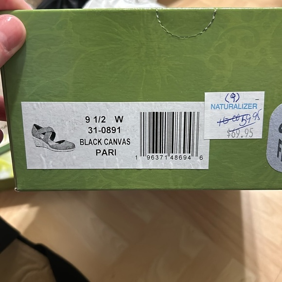 Easy Street Black Canvas Wedge - Picture 3 of 5